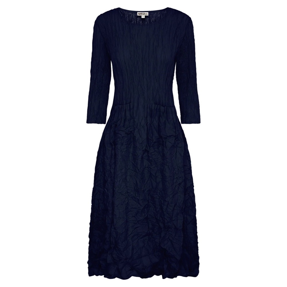 ALQUEMA Satin Panelo Smash Pocket Dress Size 1 (M/L) EUC